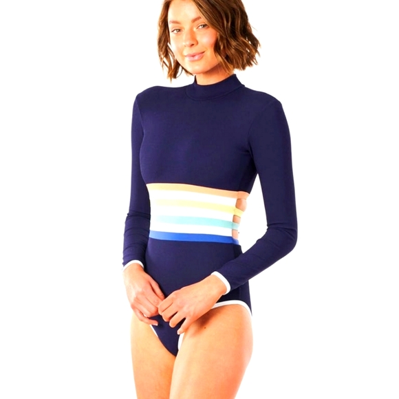 RIP CURL SAYULITA STRIPE LONG ONE PIECE SWIMSUIT - Picture 13 of 14